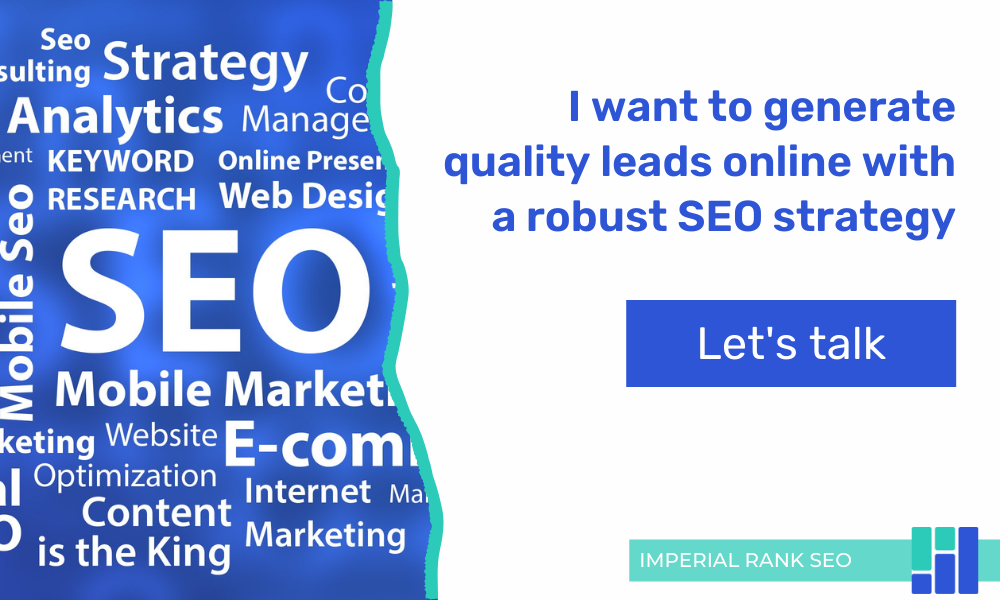 Contact Imperial Rank SEO to hear how they can help you with outsourced SEO vs. in-house.